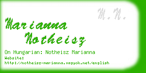 marianna notheisz business card